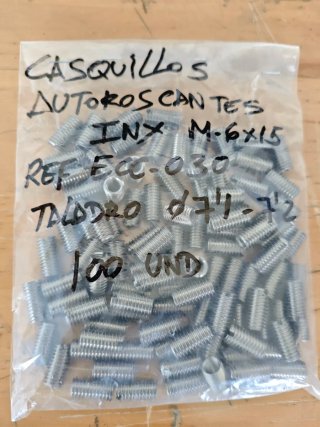 Casquillos autorroscantes INOX (varios tamaños)