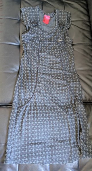 Vestido Amarillolimon Retro Negro/Gris Talla S/M