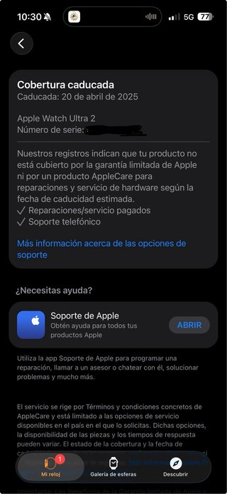 Apple Watch Ultra 2 gris en muy buen estado.