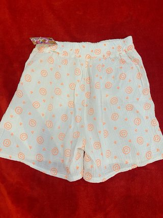 Shorts Evishop Talla Única Estampado Smiley