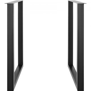 Gambe per mobili regolabili da 711,2 mm, set da 2 gambe per tavolo d'ufficio in acciaio rinforzato quadrato fai-da-te, capacità di carico max 453,6 kg, gambe per scrivania ad alta resistenza, ins...