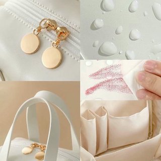Neceser maquillaje sintético multifuncional blanco