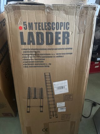 Escalera Aluminio 5M Ajustable