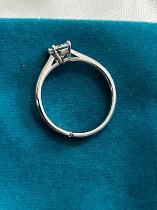 Anello Solitario Argento 925 Regolabile