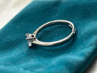 Anello Solitario Argento 925 Regolabile