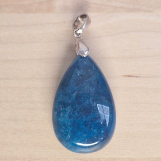Colgante Apatita Azul Natural Plata 925 Top