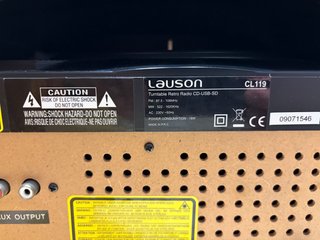 Tocadiscos Lauson CL119 Negro/Plata