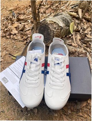 Onitsuka Tiger Mexico 66 Talla 39 Blanco Dorado
