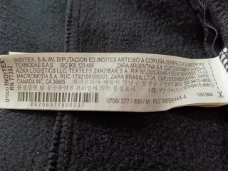 Chaqueta Zara Man Negra Cierre Cruzado