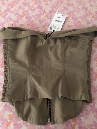Corpiño Zara Verde Oliva Talla S