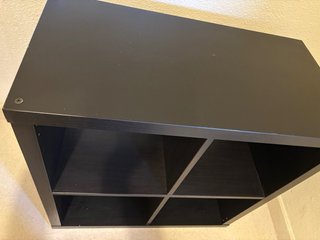 Scaffale Ikea 4 cubi nero