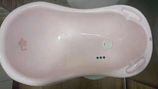 Bañera bebé con patas alta