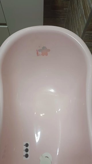 Bañera bebé con patas alta