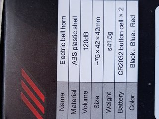 Campanello Bici Elettronico suona fino a 120 dB