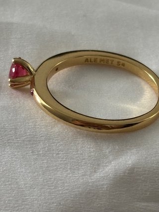 Anillo Pandora Amor Eterno Corazón Rojo T54