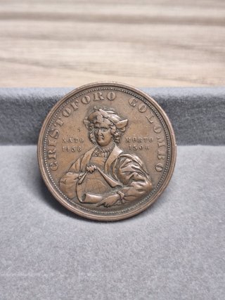 Medalla Cristóbal Colón 1892 Génova