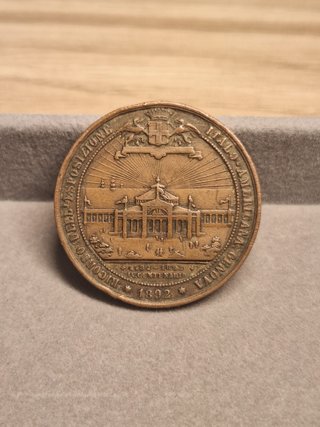 Medalla Cristóbal Colón 1892 Génova