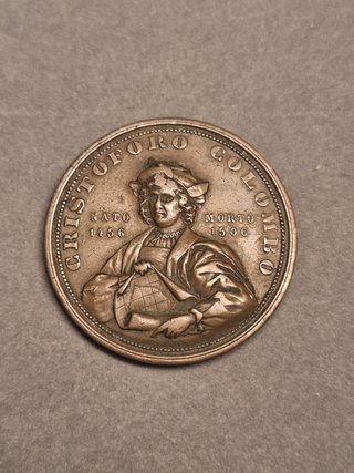 Medalla Cristóbal Colón 1892 Génova
