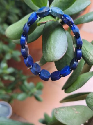 Pulsera Lapislázuli Natural Facetado