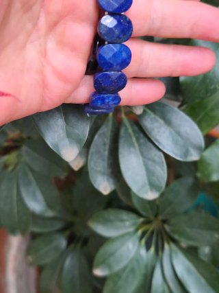 Pulsera Lapislázuli Natural Facetado
