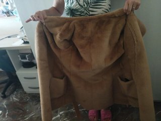 Chaquetón Ante Salsa Beige/Marrón