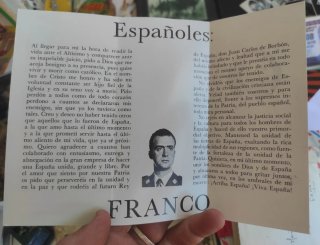Tríptico - Último mensaje de Francisco Franco