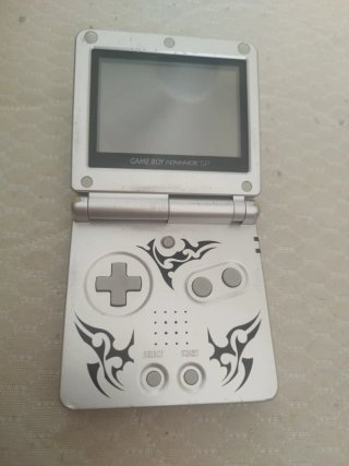 Nintendo Game Boy Advance SP Plata Tribal