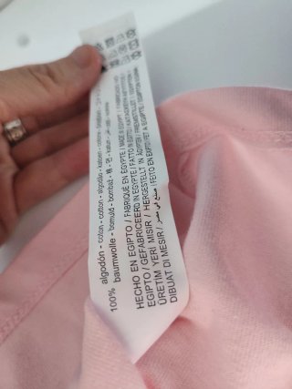 Camiseta rosa Stradivarius algodón.TXS