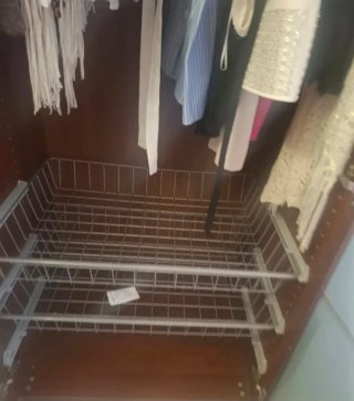 Guardaroba Pax Ikea in legno e vetro