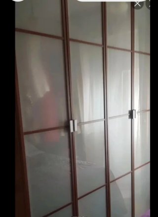 Guardaroba Pax Ikea in legno e vetro