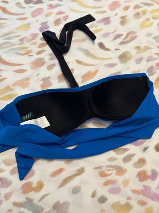 Top bikini Polo Ralph Lauren azul