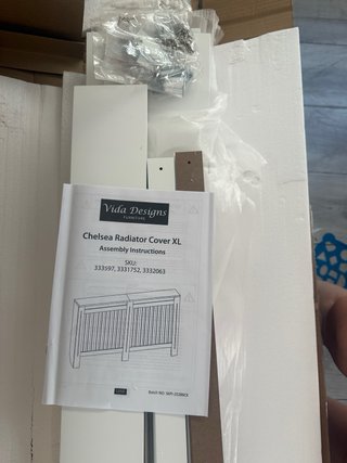 Cubre radiador Vida Designs Blanco Extra Grande