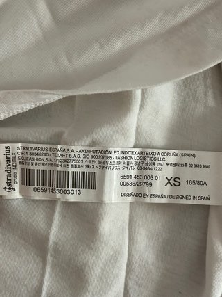 Camiseta blanca de Stradivarius