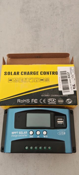 Controlador Carga Solar MPPT 12V/24V 30A