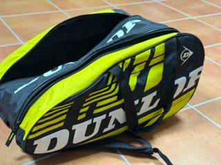 Paletero Bolsa Palas Pádel Dunlop Negra y Amarilla