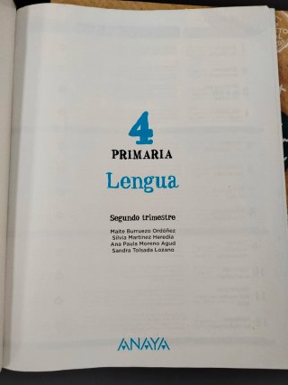 Libros LENGUAJE 4 PRIMARIA. Ed Anaya.