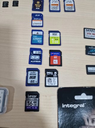 Lote Tarjetas Memoria SD/MMC Varias