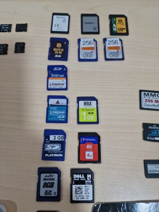 Lote Tarjetas Memoria SD/MMC Varias
