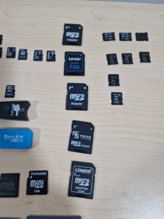 Lote Tarjetas Memoria SD/MMC Varias