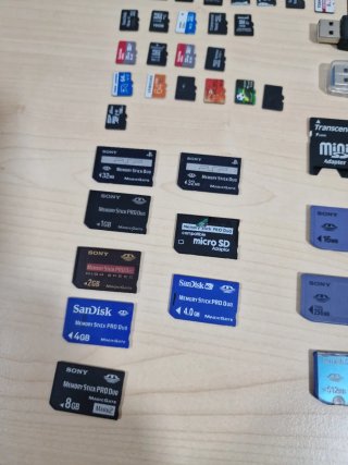 Lote Tarjetas Memoria SD/MMC Varias