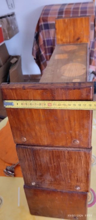 3 Scaffali in Legno Massello 80x18x18