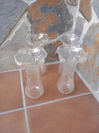 Juego de 4 tulipas de cristal