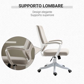 Sedia da Ufficio Ergonomica con Altezza Regolabile