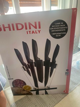 Set 5 Coltelli Ghidini con supporto