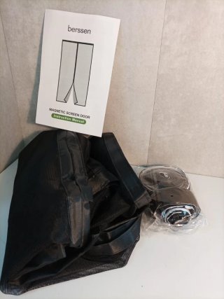 Mosquitera Magnética Puerta 70x210cm Negra