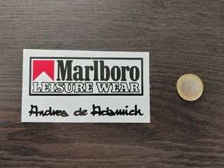 Set 4 Adesivi Marlboro Anni 80