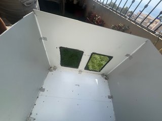 Caseta exterior para perro fabricada en Dibond 4mm