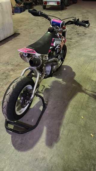 Pitbike Motocross/Supermoto Rosa y Blanca