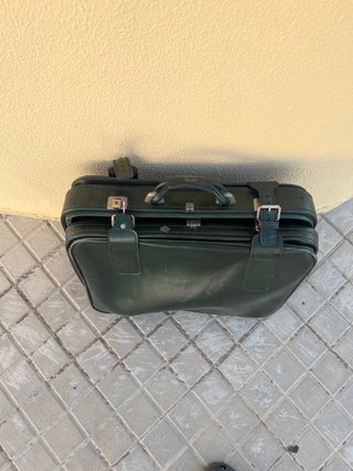 Maleta de viaje vintage verde