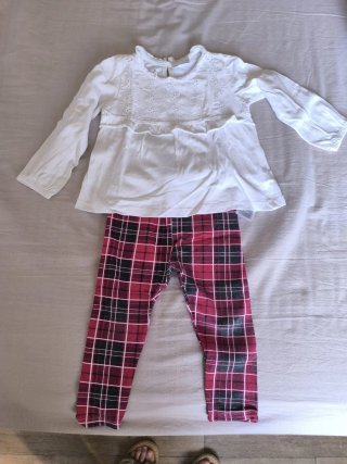 Lote 4 conjuntos ropa bebé 12-18m